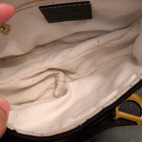 ⬇️PD⬇️DIOR Saddle Bag Oblique Embroidery w/ Dior Strap - Picture 10 of 14